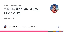 Android Auto Checklist · Issue #4096 · organicmaps/organicmaps