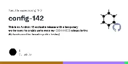 Release config-142 · GrapheneOS/platform_packages_apps_GmsCompat