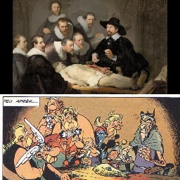 *The Anatomy Lesson of Dr. Nicolaes Tulp* by Rembrandt van Rijn, shamelessly appropriated from an event in early history, in which a soothsayer works his schtick on a naive Gaulish village. [mature]