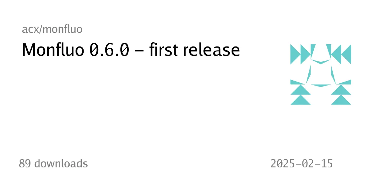 Monfluo 0.6.0 - first release - acx/monfluo