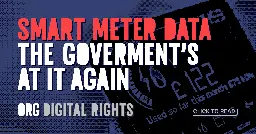 Smart meter data: the Government’s at it again