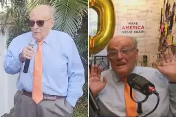 Rudy Giuliani served with Arizona ‘fake electors’ indictment during 80th birthday bash in Palm Beach