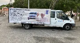 Forças de segurança em protesto diante do Palácio de Belém