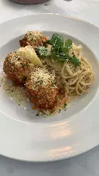 [I ate] spaghetti and meatballs