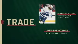 Minnesota Wild Acquires Patrick Maroon and Max Cajkovic from Tampa Bay