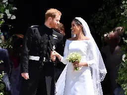 Queen thought Meghan’s wedding dress was ‘too white’ as Sussexes mark 6th anniversary