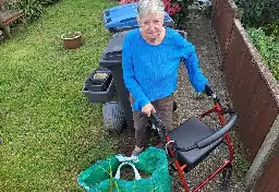 Frail gran told by council to clear rubbish dumped in her garden