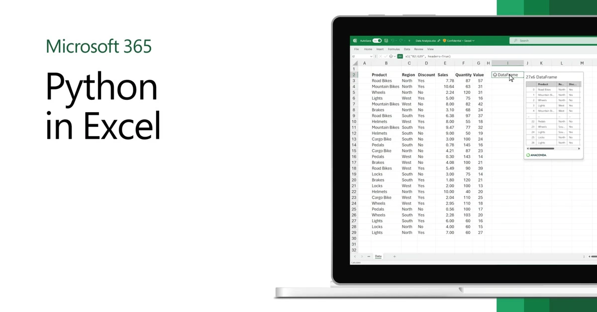 Microsoft is bringing Python to Excel