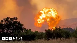 Watch: Greece fires trigger huge ammo depot explosions