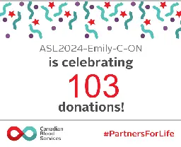 Join Canada’s Lifeline
 - Donations celebration!