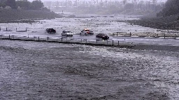 Rain from Tropical Storm Hilary lashes California and Mexico, swamping roads and trapping cars