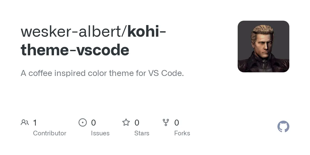 GitHub - wesker-albert/kohi-theme-vscode: A coffee inspired color theme for VS Code.