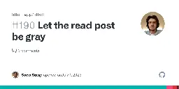 Let the read post be gray · Issue #190 · liftoff-app/liftoff
