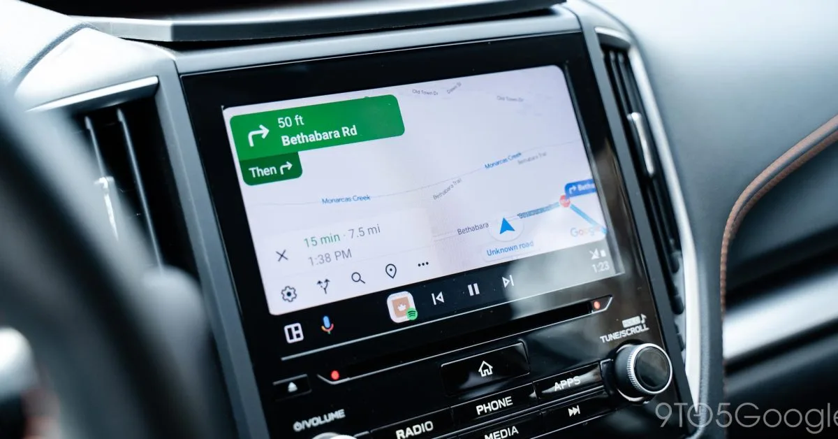 Android Auto gets a Google Maps redesign with sidebar