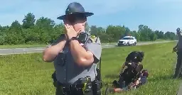 'Do not release the dog with his hands up!':  Black man mauled by police canine following Ohio pursuit