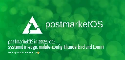 postmarketOS in 2025-01: systemd in edge, mobile-config-thunderbird and Lomiri