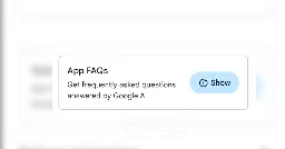 The SP Android: Google Play Store prepares to show AI generated FAQ for Apps and Games