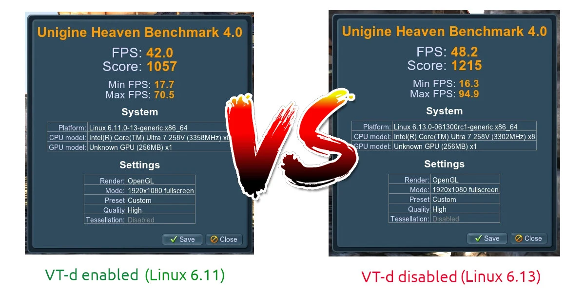 Disabling VT-d improves Intel Arc GPU Linux performance on Meteor Lake and newer SoCs - CNX Software