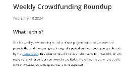 Weekly Crowdfunding Roundup: February 18 2024