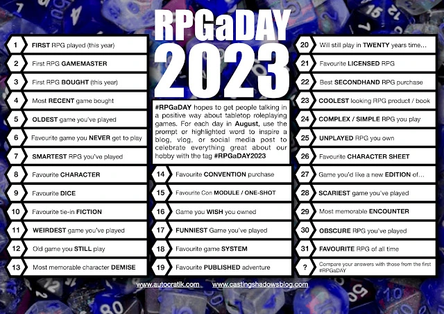 RPGaDay2023 – Day 11: WEIRDEST game you’ve played