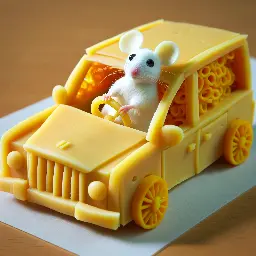 [DALL·E 3] Cheese car