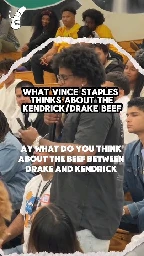 What Vince Staples thinks about the Kendrick and Drake rap beef