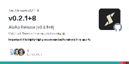 Alpha Release [v0.2.1+8]