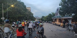 Hundreds of bicyclists ride Memorial Drive to remember man killed by an SUV driver who jumped a curb - and to demand action