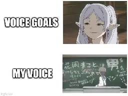 Voice goals (Frieren) / My voice (Makoto)