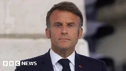 French President Emmanuel Macron announces new right-wing government