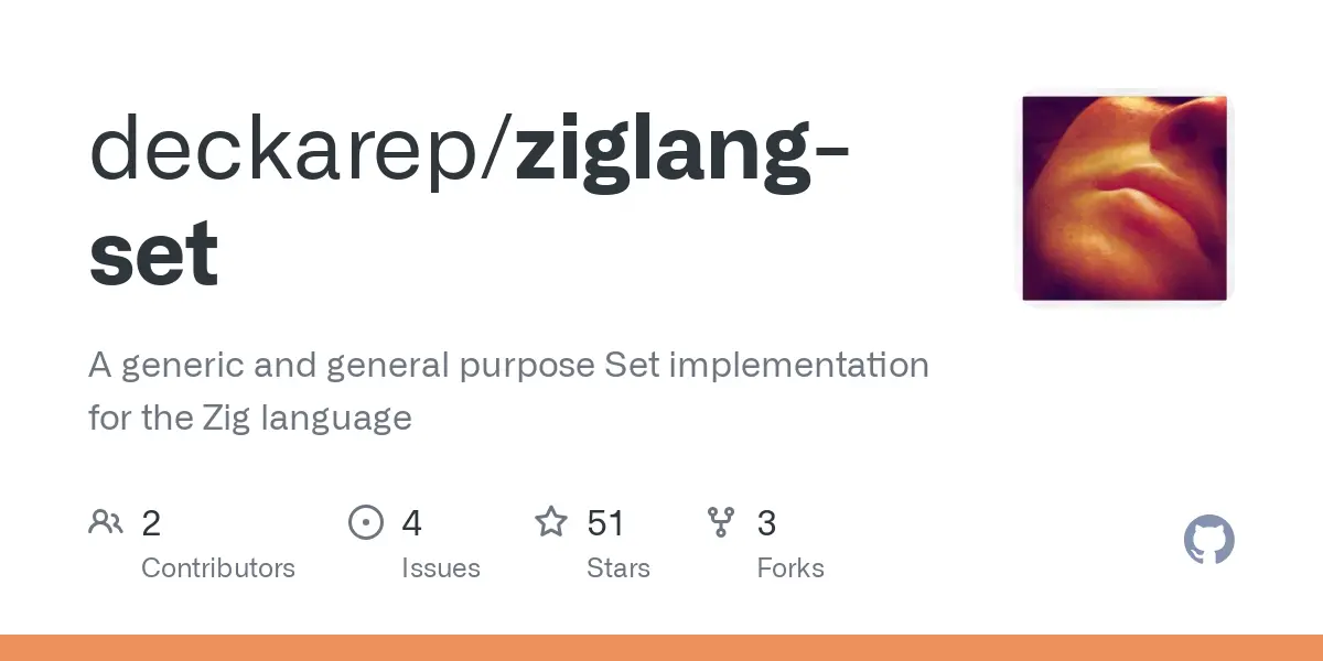 GitHub - deckarep/ziglang-set: A generic and general purpose Set implementation for the Zig language