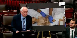 Displaying Photos of Kids Starved by Israel, Sanders Explains Boycott of Netanyahu Speech | Common Dreams