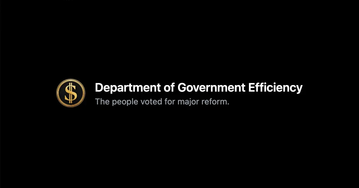 DOGE: Department of Government Efficiency