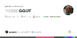 GGUF by ggerganov · Pull Request #2398 · ggerganov/llama.cpp