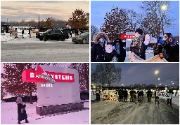 Protestors Shut Down BAE Systems Testing Center in Sterling Heights, Disrupting Profits to the War Machine