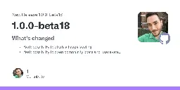 Release 1.0.0-beta18 · diegoberaldin/RaccoonForLemmy