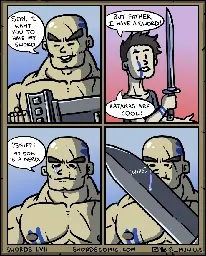 "Katanas are Cool" - [Swords Comic]