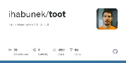 GitHub - ihabunek/toot: toot - Mastodon CLI & TUI