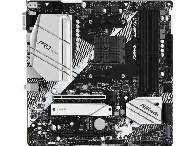 ASRock B550M PRO4 AM4 Micro ATX AMD Motherboard - Newegg.com