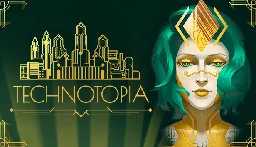 Technotopia, a city builder with card selection and roguelite mechanics and a Bioshockesque theme, released on Steam