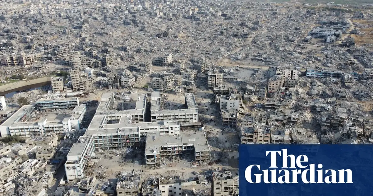 Devastation: aerial views of Gaza after ceasefire – in pictures