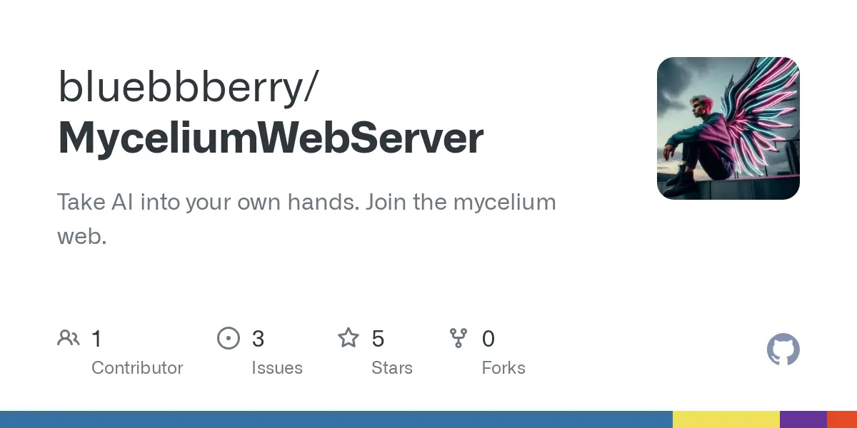 GitHub - bluebbberry/MyceliumWebServer: Take AI into your own hands. Join the mycelium web.