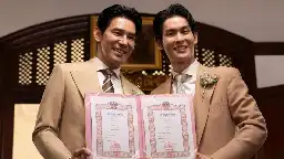 Hundreds to wed as Thai same-sex marriage law comes into force