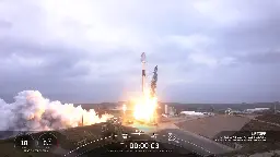 SpaceX launches 13 satellites for US Space Force, lands rocket  —  and ties its own record (video)