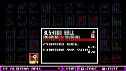 [UFO 50] I won Bushido Ball with every character