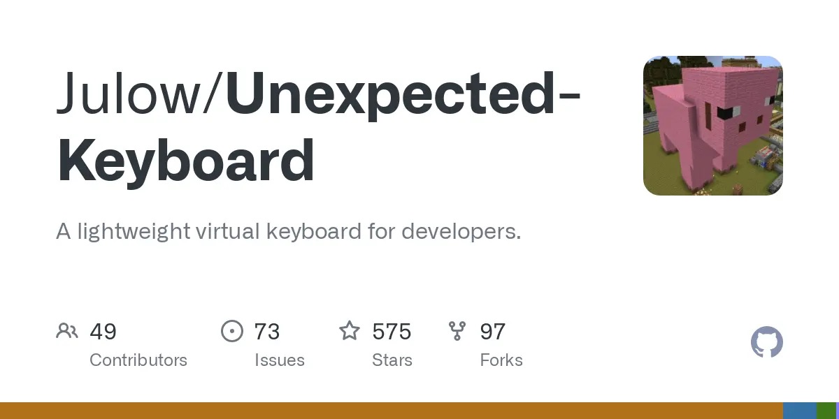 GitHub - Julow/Unexpected-Keyboard: A lightweight virtual keyboard for developers.