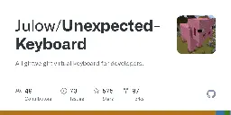 GitHub - Julow/Unexpected-Keyboard: A lightweight virtual keyboard for developers.