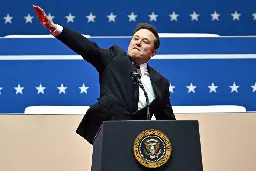 Elon Musk gives double nazi salute at trump inauguration