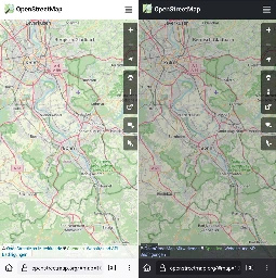 Gerangel um dunklen Modus bei Open Street Map