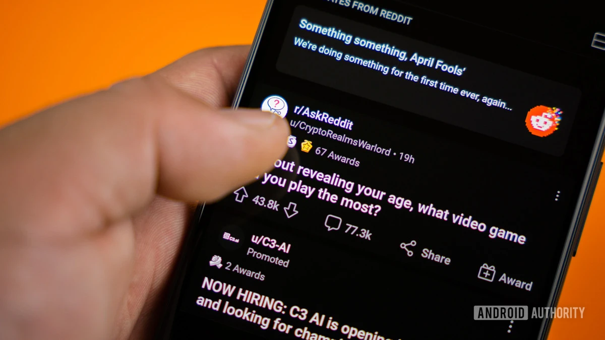 Reddit's Android app might let you increase font size so you can actually read it